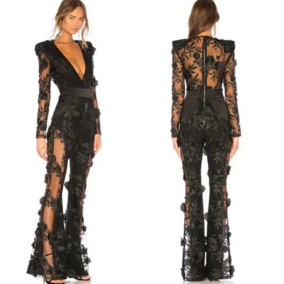 Zhivago Pants - Zhivago Where you Tend a Rose Jumpsuit in Black